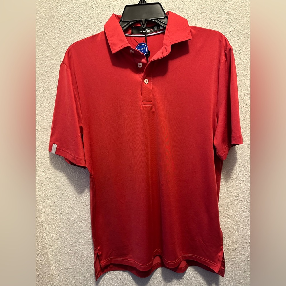 Polo RLX  Ralph Lauren Performance Polo Red Size Small